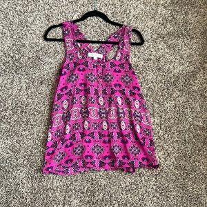 Pink Rose, Medium, Printed Tank